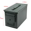 50 Cal Ammo Can All-Metal Box Military & Army Styling Stackable Gun Ammo Case Storage Holder Box Heavy duty Tactical Bullet box ► Photo 2/6