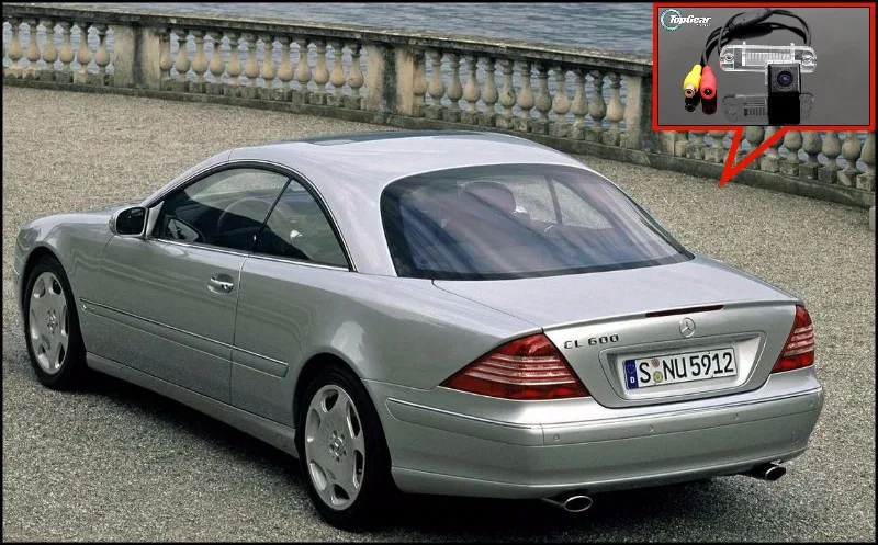 Qiilu 170 /° Fotocamera per Parcheggio Retrospettiva Posteriore Auto per Mercedes-Benz Classe C CL W203 W211 W219