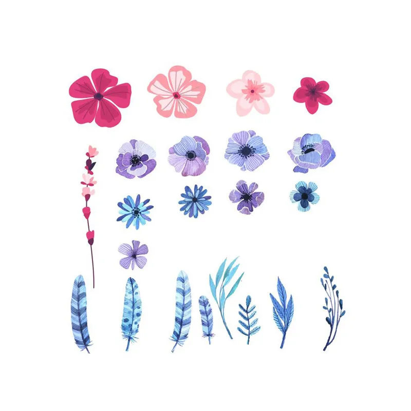 

Naifumodo 14*14mm Flowers Blossom Leaf Clear Stamps for Craft Dies Scrapbooking Card Making Album Embossing Crafts Paper New