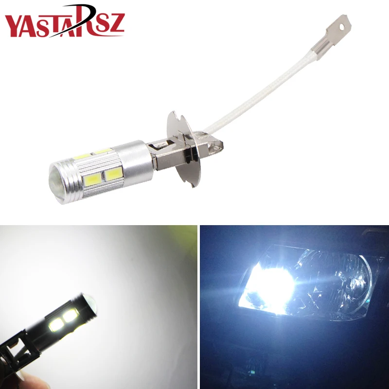 

1pcs H3 Led Bulb Car Fog Lights High Power Lamp 5630 SMD Daytime Running Auto Leds Car Light 12V 6000K White Yellow Amber