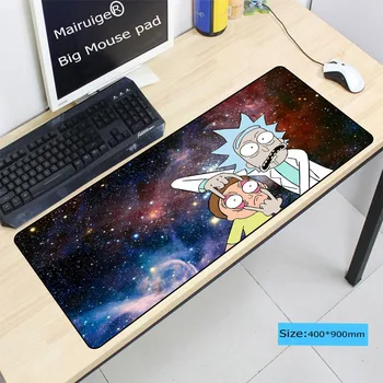 

Funny Rick And Morty Large gaming mouse pad computer gamer mousepad keyboard mouse mats lock edge notebook laptop mats