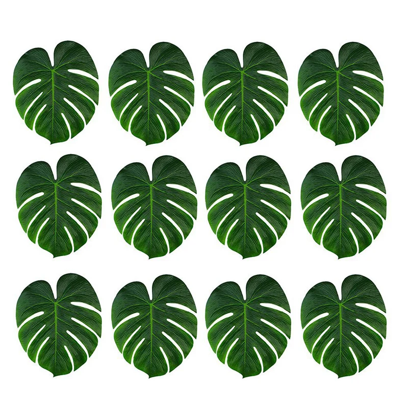 Украшения для вечерние Monstera Пальмовые Листья искусственные цветы гибисс