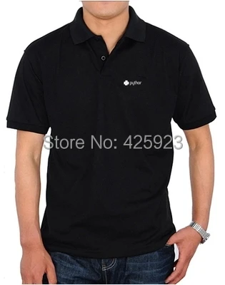 

New IT fans Python programmer language men's short sleeve shirts POLOs