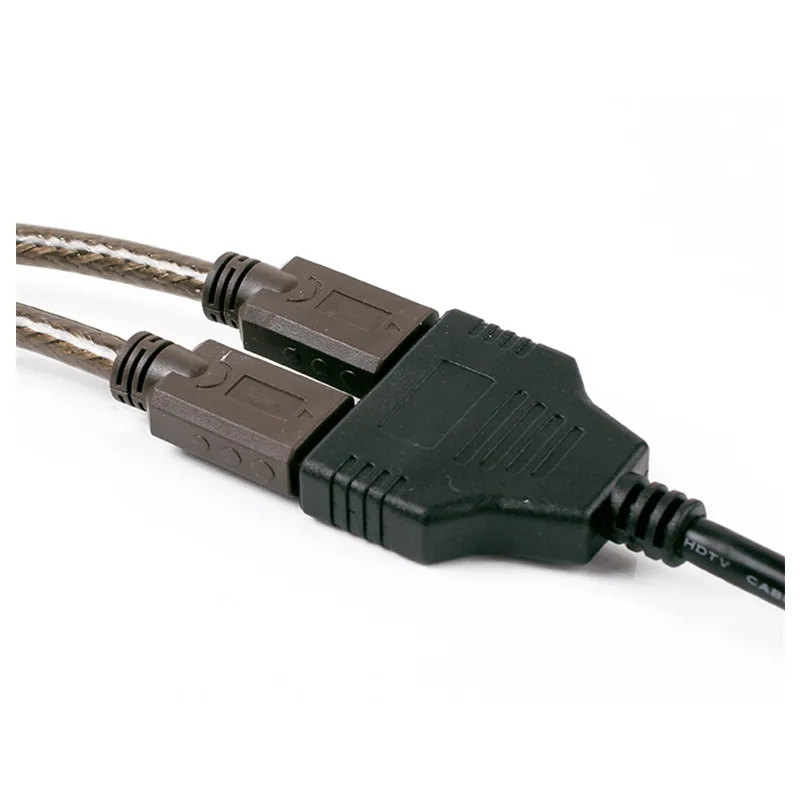 Новое поступление кабель-разветвитель HDMI 1 штекер на двойной HDMI 2 Женский Y сплиттер адаптер в HDMI HD светодиодный ЖК-телевизор 30 см