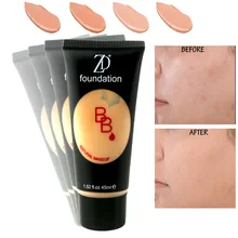 ZD 1 шт. естественного BB крем увлажняющий крем масло-Управление лицо макияж яркое отбеливание база Корректор 45 мл Косметика B8005