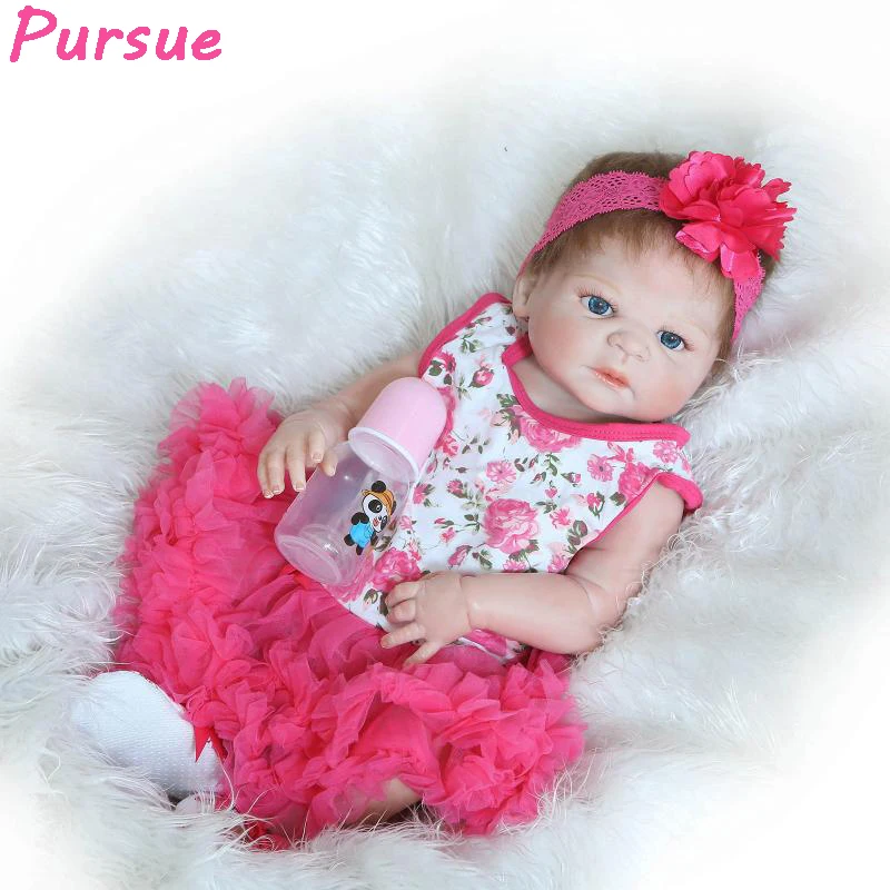 Pursue Doll Reborn Babies Full Body Silicone Reborn Lifelike Dolls Baby Alive for Girls Boys bebe reborn com corpo de silicone