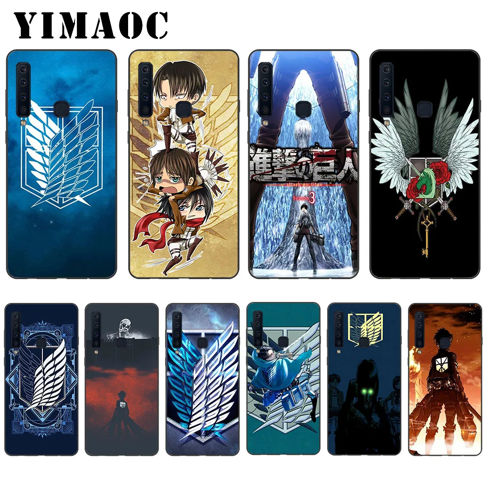 

YIMAOC Anime Attack on Titan Soft Case for Samsung Galaxy A3 A5 A6 A7 A8 A9 Plus Note 8 9 A10 A30 A40 A50 A70