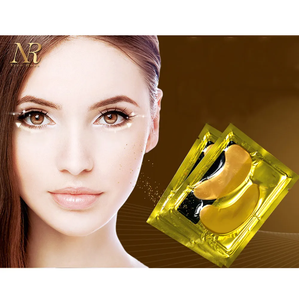 5PCS Moisturizing Beauty Gold Collagen Crystal Eye Mask To The Dark Eye ...