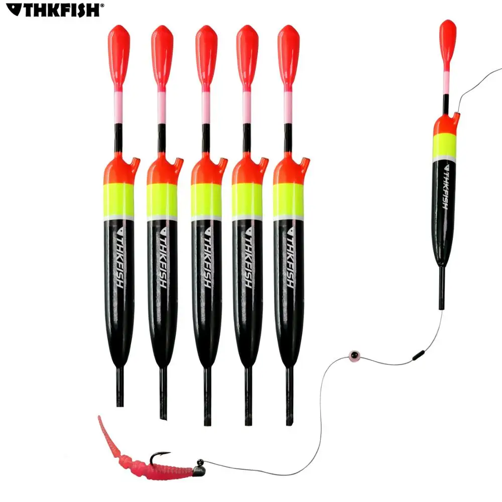

5 pieces 5g 10g 15g Fishing Slip Float Bobber Saltwater Freshwater Balsa Wood Slip Bobber Rigs For Bass Fishing Tackle