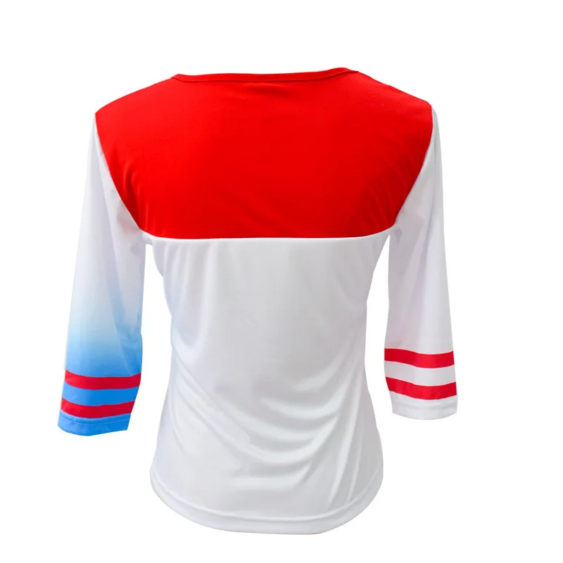 Suicide Squad Harley Quinn Cosplay Costume Coat Jacket Top T-shirt Shorts Belt Accessory Collar Bracelet Golve Suicide Squad Harley Quinn Cosplay Costume Coat Jacket Top T-shirt Shorts Belt Accessory Collar Bracelet Golve