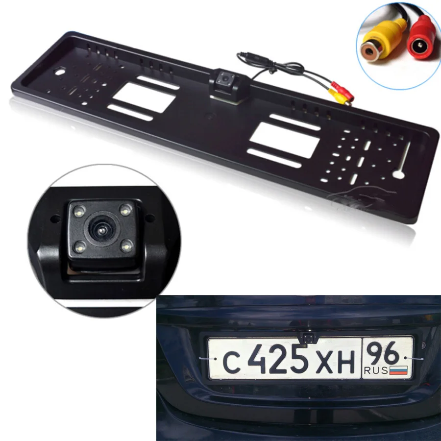 Waterproof European License Plate Frame Rear View font b Camera b font Auto Car Reverse Backup