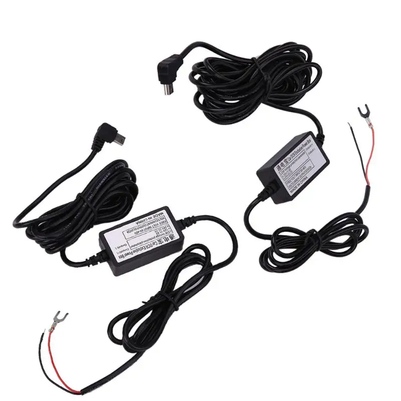 

DVR DC12V/24V to 5V Converter Mini USB Hardwire Car Charger Kit for Dash Cam Camcorder Vehicle 1.5A Power Converter Adapter