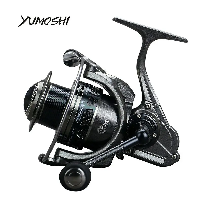 Новая катушка спиннинга yumoshi LM2000-5000 13+ 1BB металлический подшипник из нержавеющей стали Рыболовный спиннинг судно катушки 5,5: 1