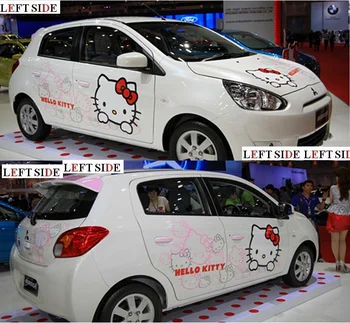 

LEFT SIDE Car Stickers High-grade HD Inkjet DIY Tailor Made Cartoon Engraving Racing Waterproof Protective Film