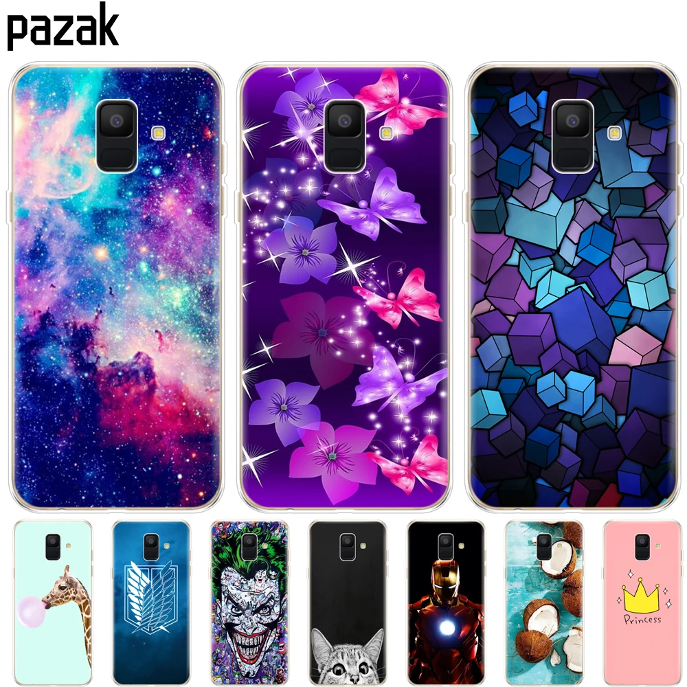 

Silicone case For Samsung Galaxy A6 2018 case Dual SIM SM A600 A600F for samsung A6 plus 2018 A605 A605F fundas protective coque