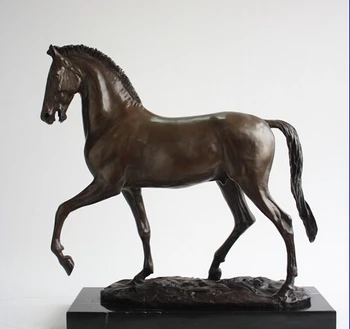

22 Art Sculpture Bronze Copper Marble Home Decoration Lucky Zodiac Horse Statue