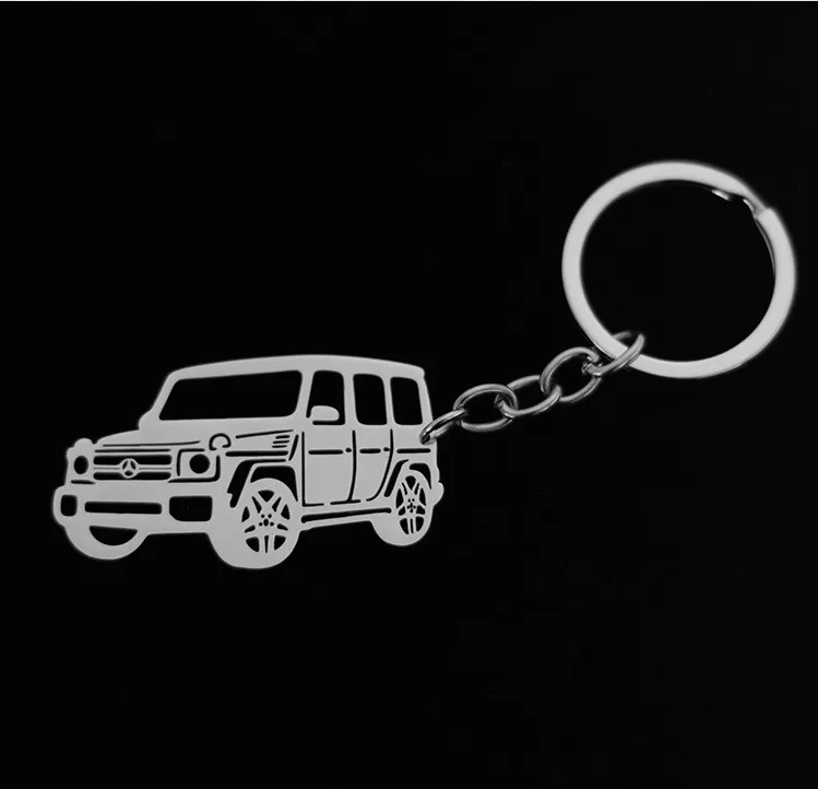 Mercedes Benz G брелок из нержавеющей стали серебряный автомобильный для подарка на