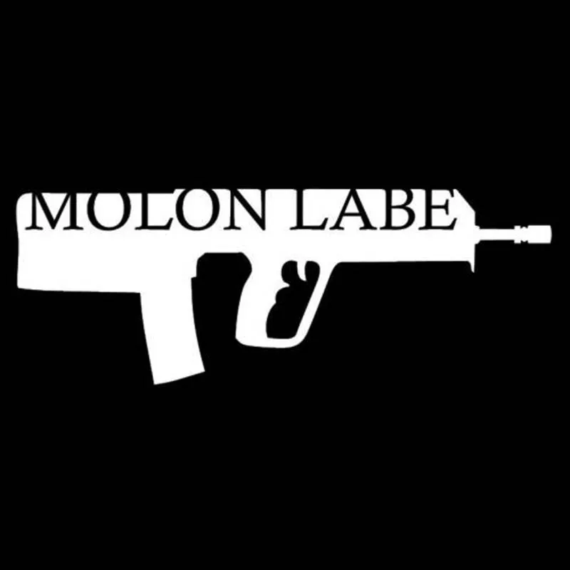 YJZT 13 9 см * 5 Виниловая наклейка MOLON LABE для винтовки тавера грузовика дизельного