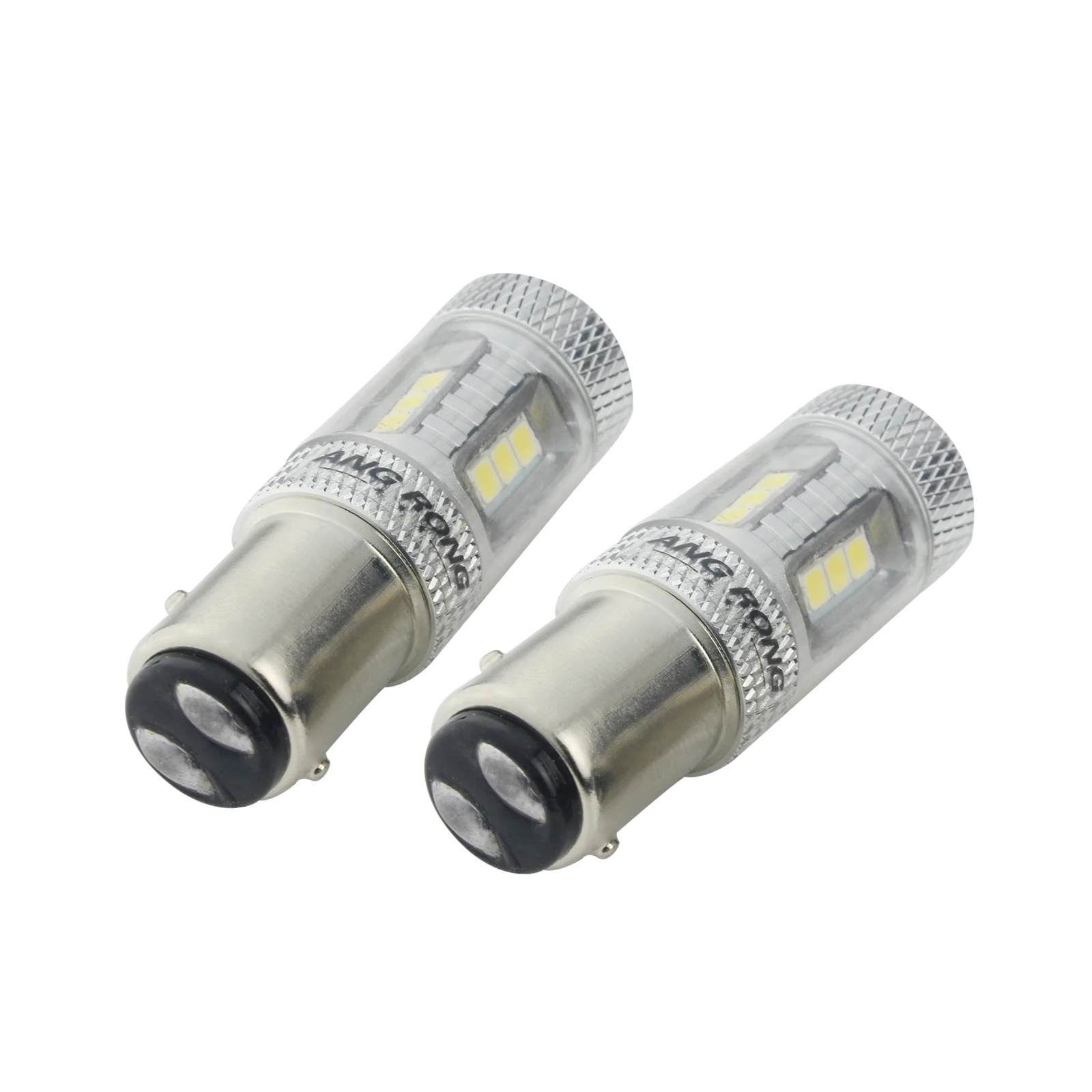 ANGRONG 2x1157 BAY15D P21/5 W 380 SAMSUNG LED две нити белые стоп задние лампочки|Сигнальная лампа| |