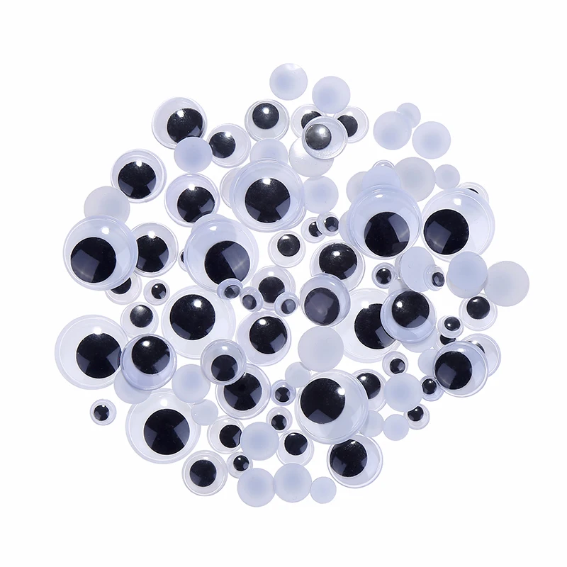 Not Self adhesive 100PCS Mixed 7mm 10mm 12mm 15mm 20mm font b Dolls b font Eye