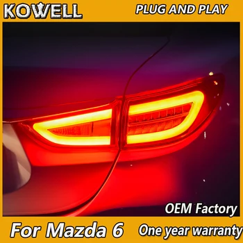 

KOWELL Car Styling for Mazda 6 Taillights 2014 2015 2016 New Mazda 6 LED Tail Light LED Rear Lamp DRL+Brake+Park+Signal