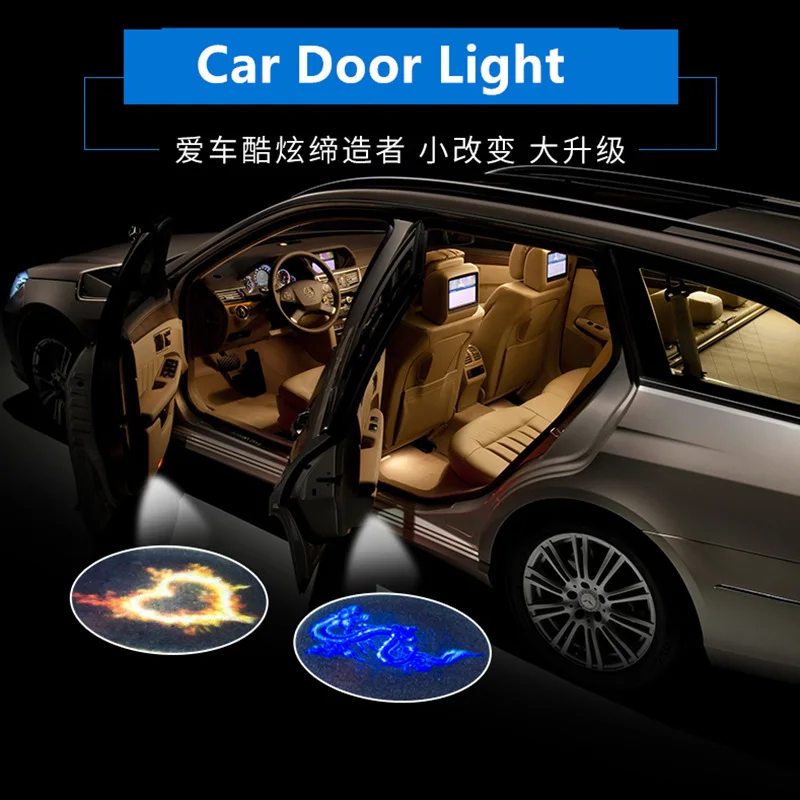 

Car logo light for all models For Transformers Superman Punisher Batman Custom logo projector LED door welcome light shadow