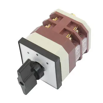 

380V/AC 220V/AC 3 Position Rotary Cam 8 Screw Terminals Changeover Switch