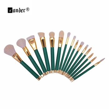 

VANDER 15Pcs Makeup Brushes Foundation Highlighter Eyeshadow Eyeliner Lip Brand Make Up Eye Brushes Cosmetic Beauty Maquiagem