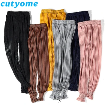 

Wholesales-3pcs/lot Loose Toddler Boys Girls Summer Leggings Children Clothes Solid Mesh Full Length Pant Kids Leggins Trousers