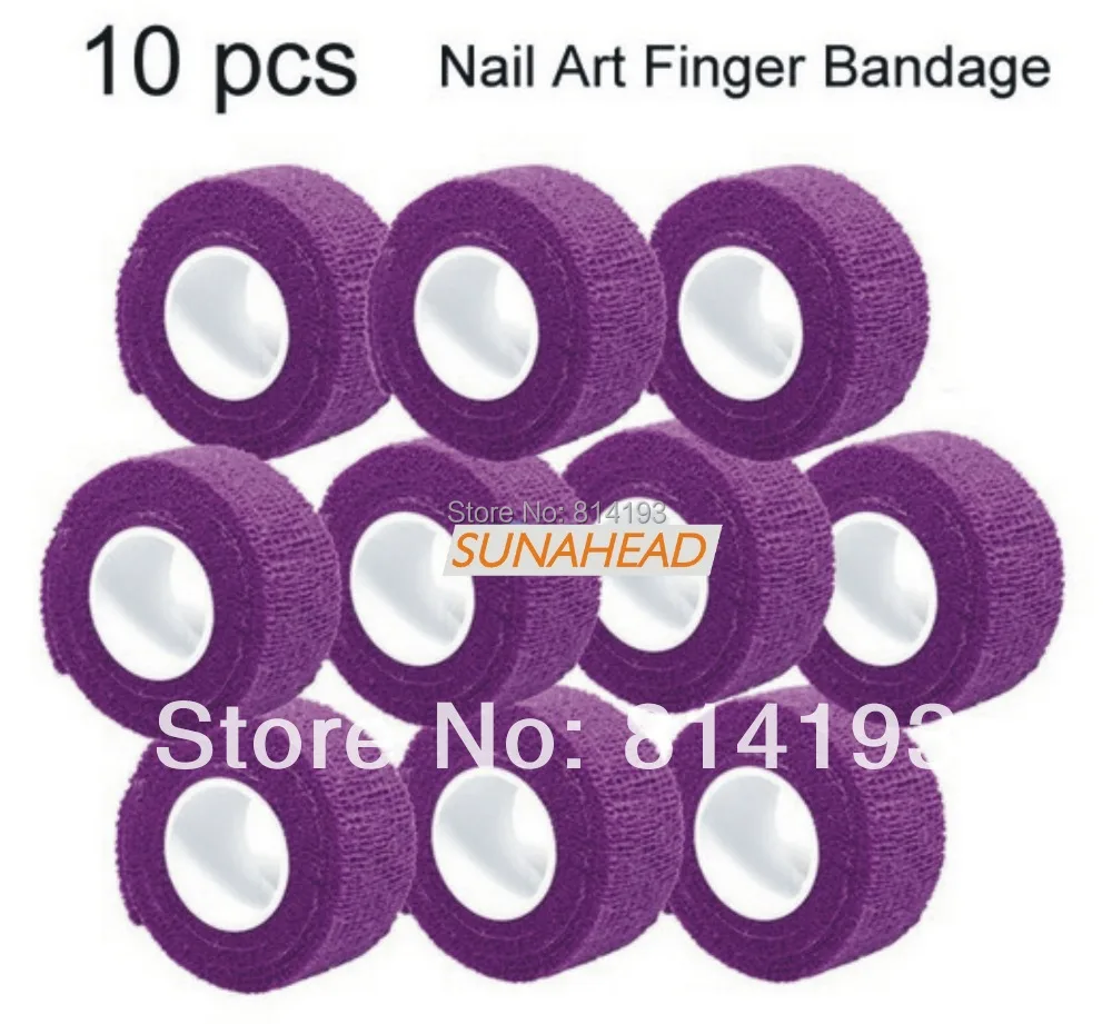 2018 10 PCS ROLL TAPE FLEX WRAP FINGER BANDAGE NAIL ART SALON CARE