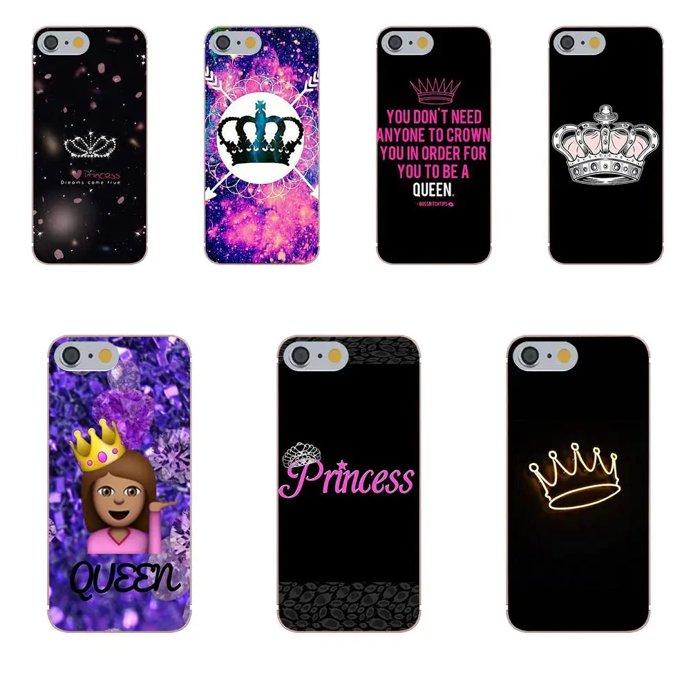 cheap Oedmeb Soft TPU Cases Skin For Samsung Galaxy A3 A5 A7 J1 J2 J3 J5 J7 2015 2016 2017 Bitch Queen Crown King Princess