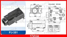 1000PCS 4 Pin SMT SMD 1 8 3 5mm Jack Stereo Audio Socket for Headphones PJ 381