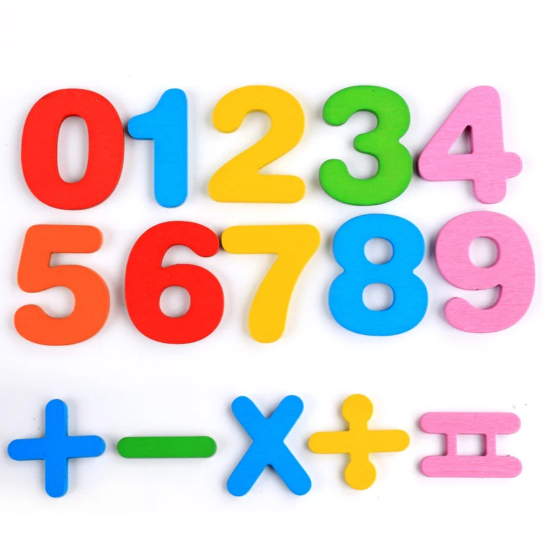 JaheerToy Baby Math Toys for Children Wooden Educational Toy Montessori Count Figure Kids Gifts 