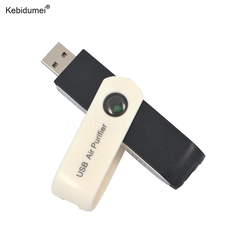 Kebidumei автомобильный очиститель воздуха Mini USB ионный воздухоочиститель-ионизатор очиститель воздуха USB адаптер увлажняющий эффект 12 в