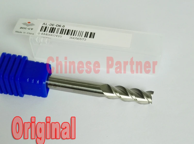 

1pc 6mm Al-3E-D6.0 Original ZCC.CT 3 flutes Carbide Flat endmill for Aluminum milling cutter tools D6*18*D6*60