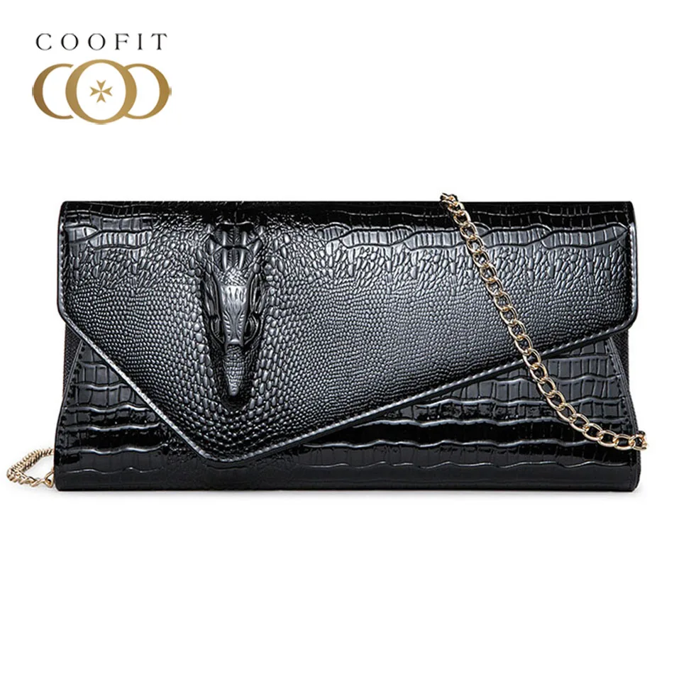 

Coofit Ladies Upscale Evening Bag Crocodile Pattern Crossbody Shoulder Bags Generous Clutch Bag For Party Banquet Wedding Daily