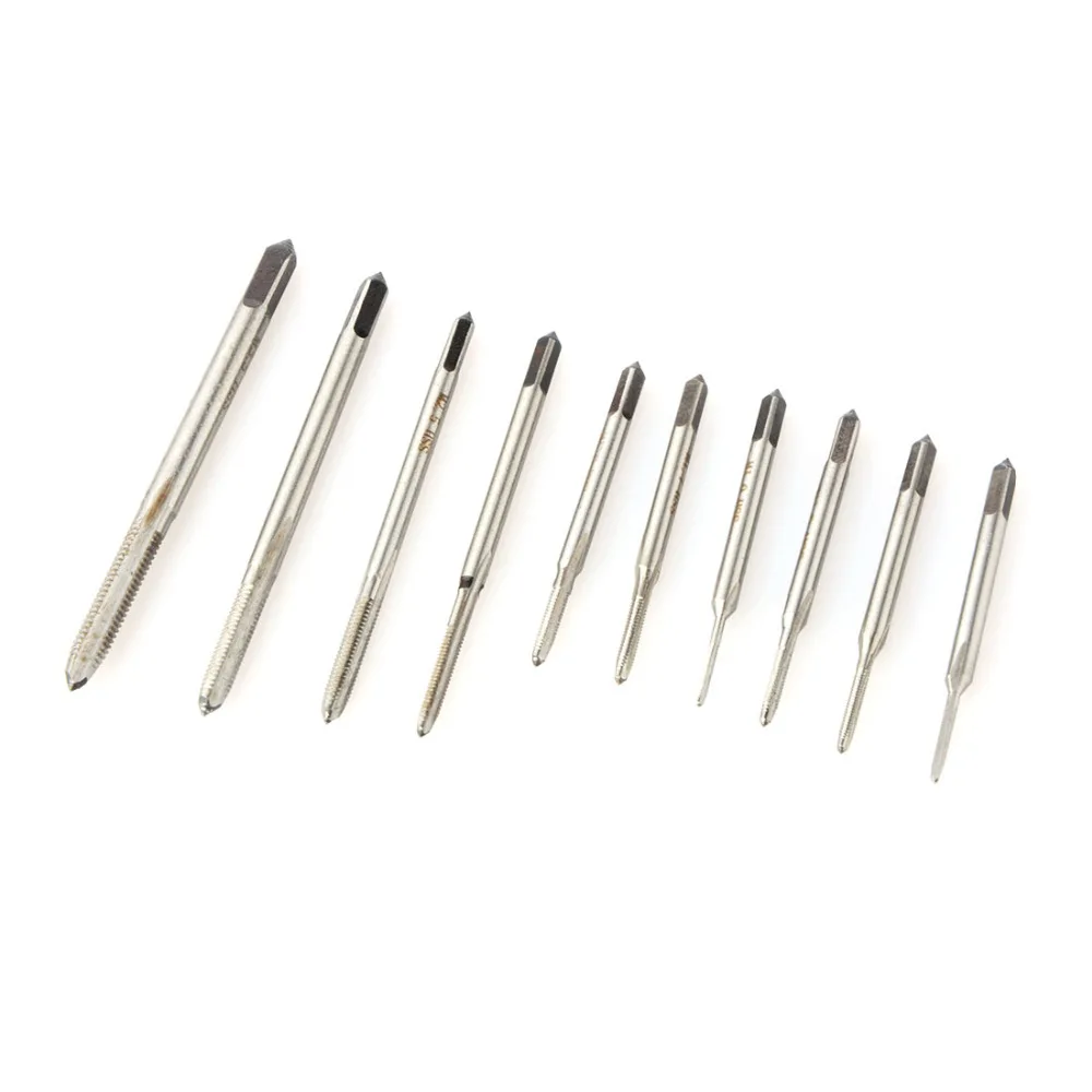 

10pcs/lot Hand tap thread wire tapping threading Taps attack M1 M1.2 M1.4 M1.6 M1.7 M1.8 M2 M2.5 M3.0 M3.5 P15