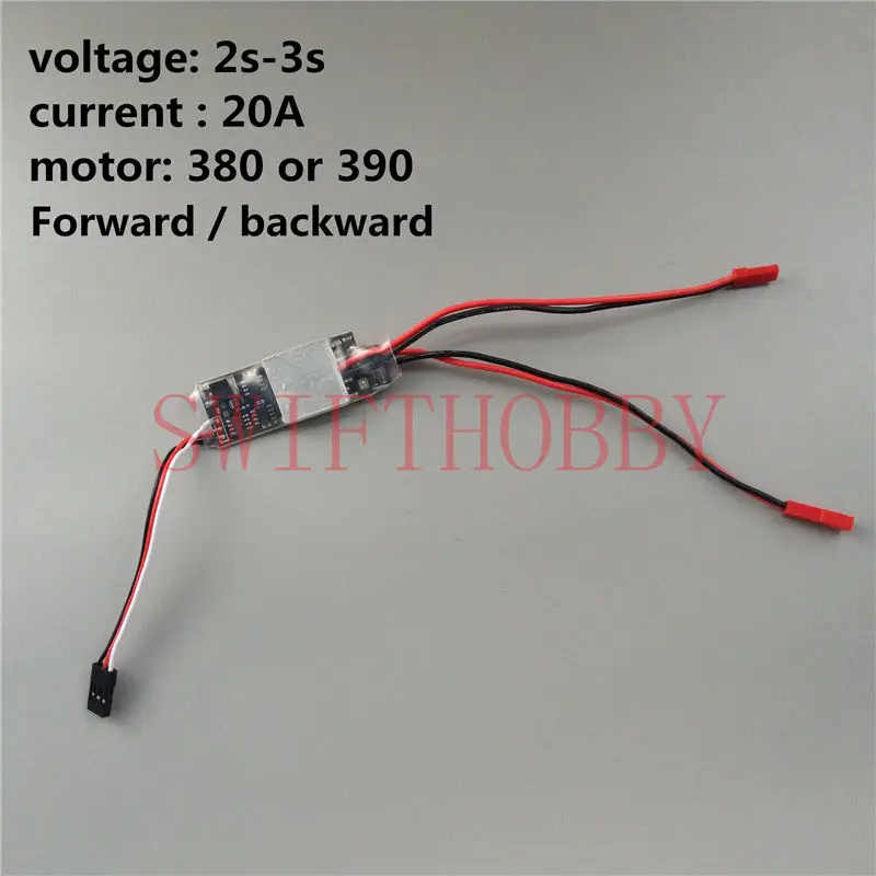 2S 3S 20A Brushed ESC Speed Controller BEC 380 390 motor Twoway