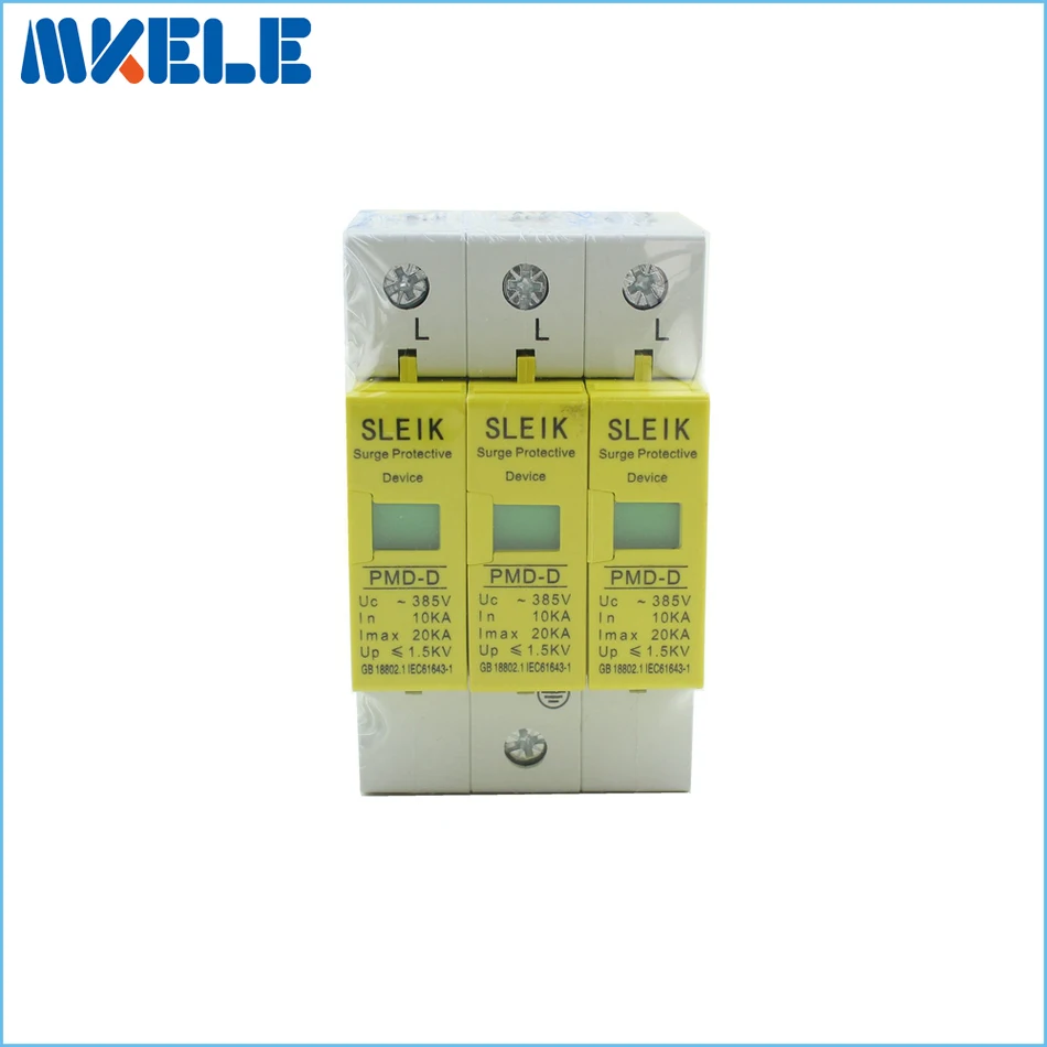 

SPD 3P 10KA~20KA ~385VAC House Surge Protector Protective Low-voltage Arrester Device
