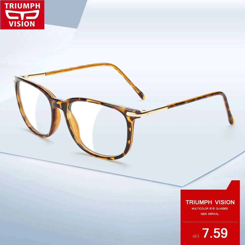 

TRIUMPH VISION High Quality Multicolor Eye Glasses Frame Men Women Fashion Designer Myopia Glasses Frame Men Brand Eyeglass
