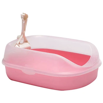 

Pet Dog Toilet Bedpan Cat Litter Box Semi-Closed Sand Basin Cat Dog Tray Teddy Anti-Splash Toilette Puppy Cat Indoor Home Plas