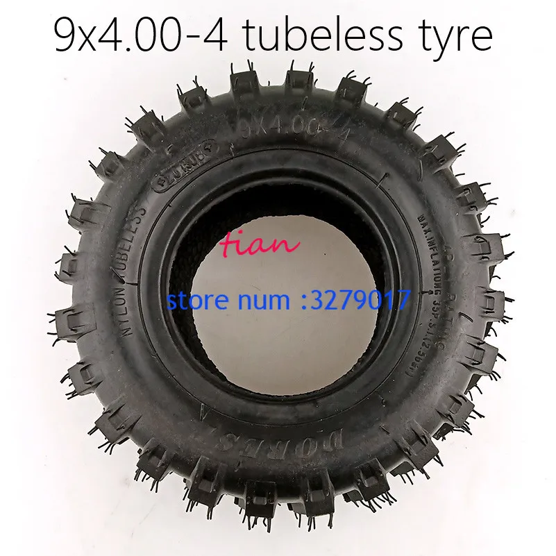 

Hot Sale Good Quality 9X4.00-4Tubeless Tube Type Tire with High Performance for Turf Rider Tread Tubeless Lawnmower Golf Go Cart