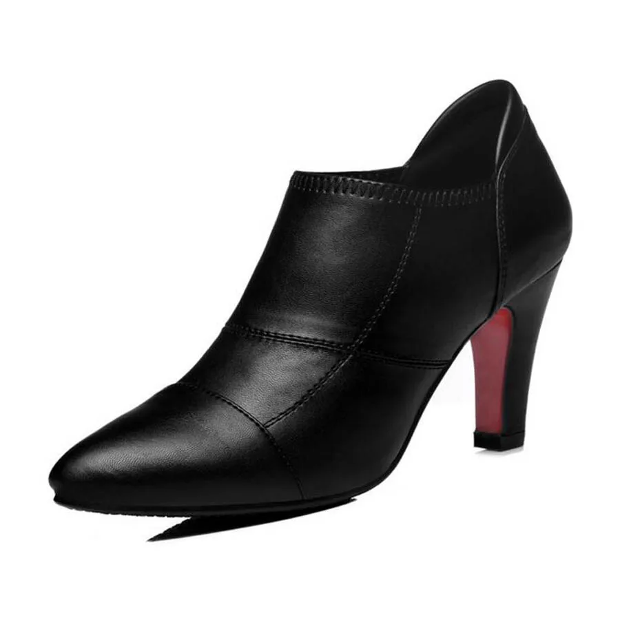 Sexy high heel shoes for women 2016 new fashion black red bottom heels shoes ladies pointed toe ...