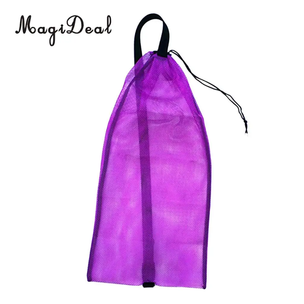 Durable Scuba Diving Dive Snorkeling Swimming Fins Goggles Mask Swimwear Drawstring Mesh Gear Hand Bag Carry Backpack Accessory