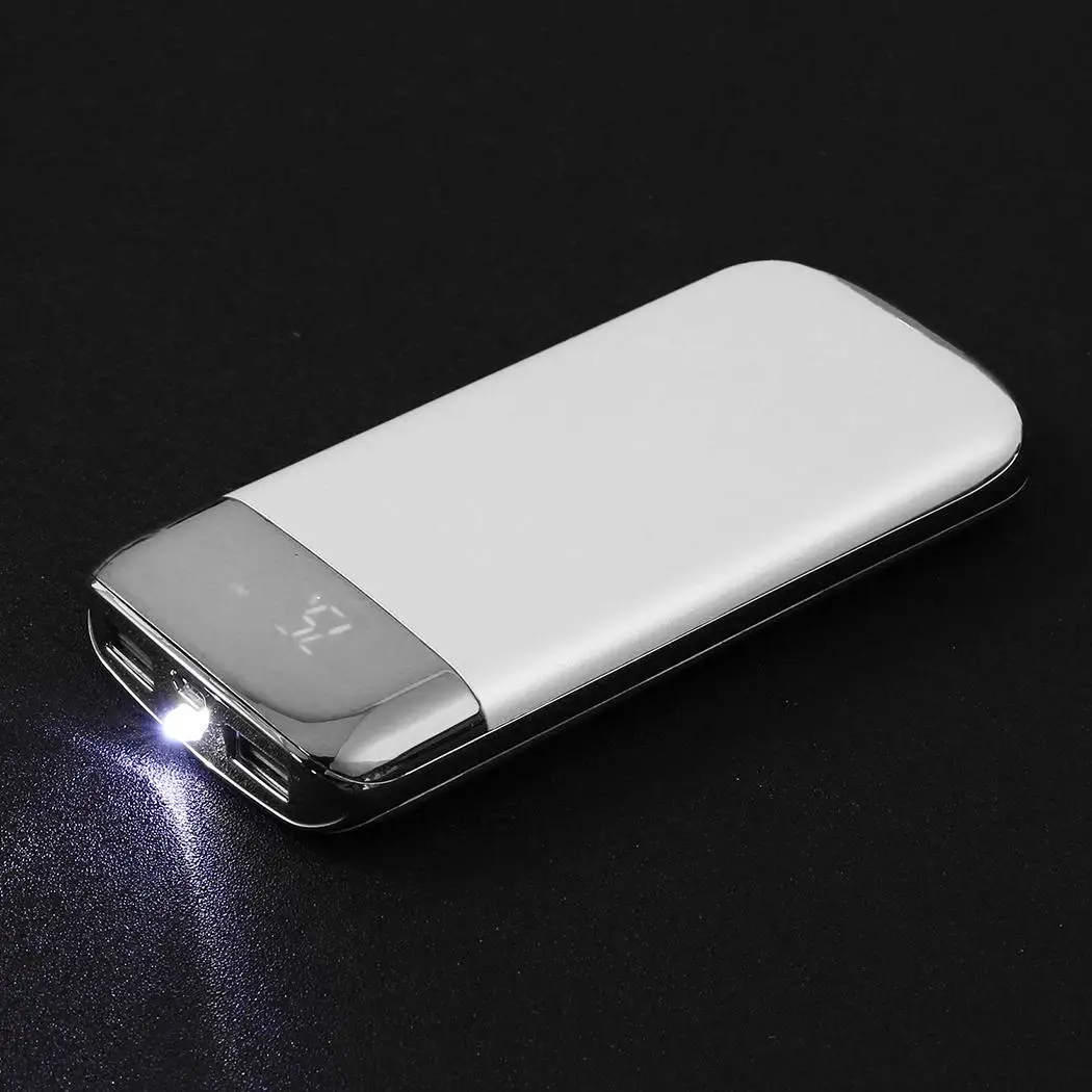 

20000mah Power Bank External 18650 Battery PowerBank 2 USB LED display Portable Mobile phone Charger for Xiaomi Samsung