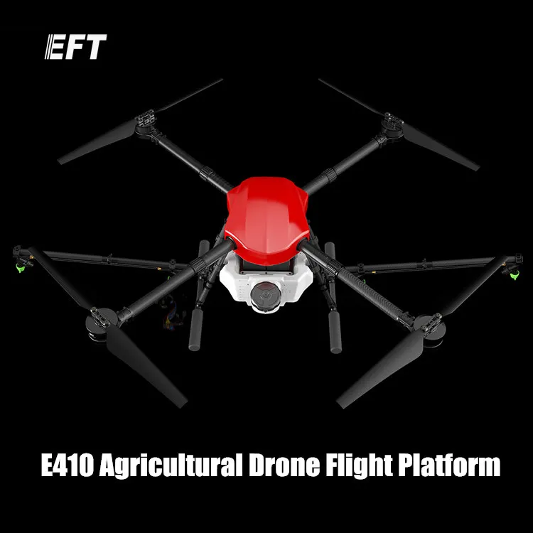 

The newest EFT E410 10KG / 10L waterproof agricultural spraying drone flight platform