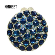 Красный Зеленый вечерние клатчи Роскошные Алмаз клатч женские Pochette Bling Сумочка ручной работы Свадебный банкет кошелек сумка SC109