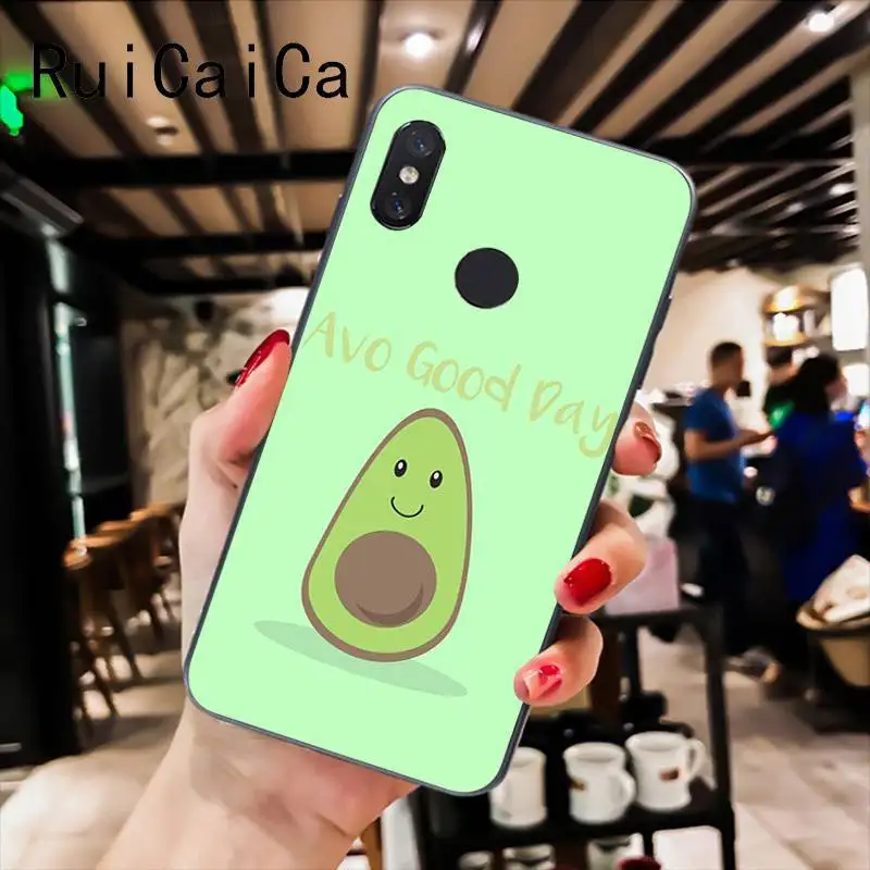 RuiCaiCa милый модный чехол для телефона с авокадо Xiaomi Mi 6 Mix2 Mix2S Note3 8 8SE Redmi 5 5Plus Note4 4X