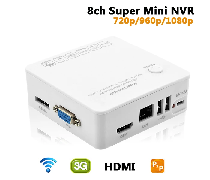 

8ch Super Mini NVR for IP Camera 720p 960p 1080p ONVIF HD 8 Channel Network Video Recorder HDMI Security CCTV NVR