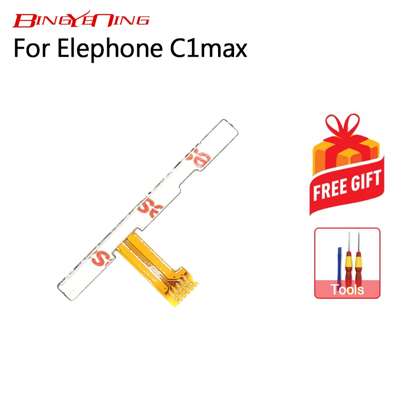 

BingYeNing New Original Main Elephone C1 max power on/off+ volume FPC Key up/down button flex cable FPC For Elephone C1 max